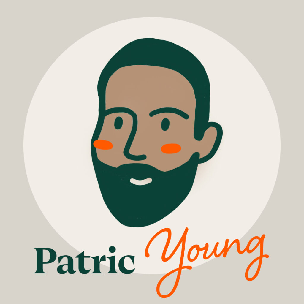 Motivational speaker Patric Young illustration for ShareYourStory success story about overcoming paralysis and finding purpose