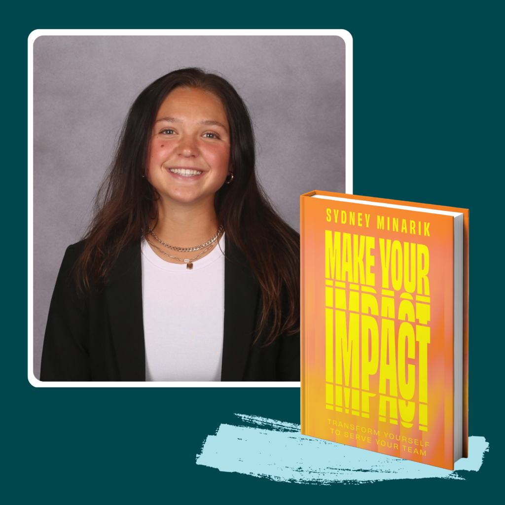 Photo of athlete Sydney Minarik smiling in a black blazer, identity beyond sport author.